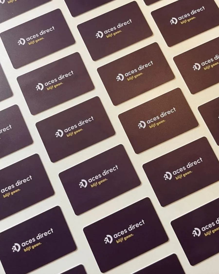 NFC visitekaartje voor Aces Direct