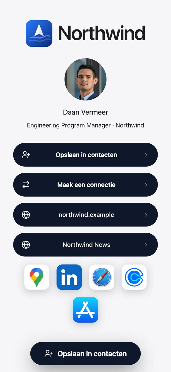 Digitaal visitekaartje van Daan Vermeer