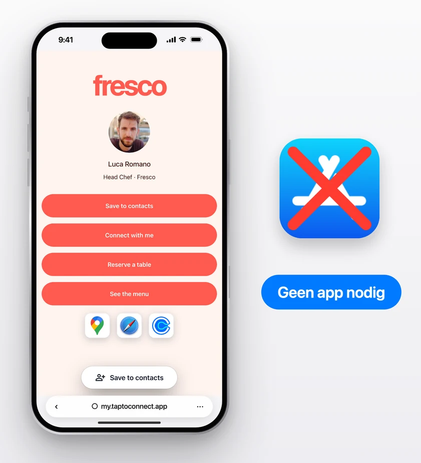 Geen app nodig